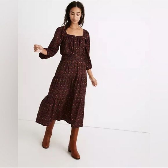 Madewell Tiered Maxi Skirt - Picture 1 of 6
